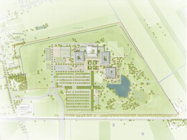 Pressefotos Lageplan der Zentralklinik