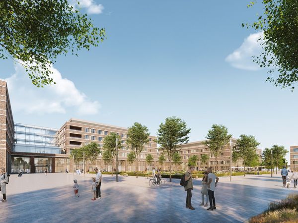 Pressefotos Visualisierung Haupteingang Zentralklinik